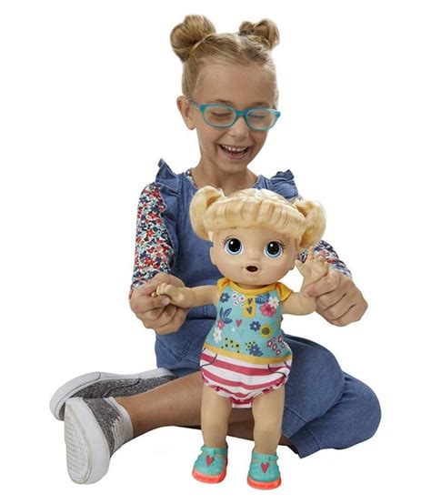 Baby Alive Step â€˜n Giggle Baby Blonde Hair Doll With Light Up Shoes