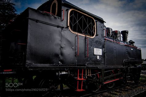 Steam Railway An Old Steam Locomotive Stands As A Relic From Former