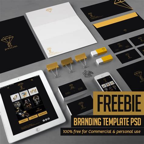 Free Branding Identity Psd Template Freebies Graphic Design