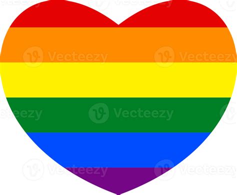 Lgbtq Rainbow Heart Icon Png 24393119 Png