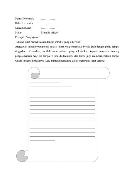 MODUL AJAR SURAT PRIBADI DAN SURAT DINAS - Rita Kurnia Rahmawati - Page