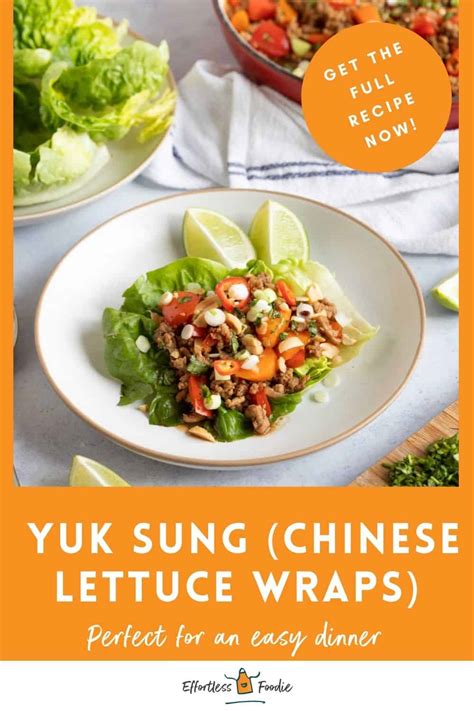 Easy Pork Yuk Sung Recipe Chinese Lettuce Wraps Effortless Foodie