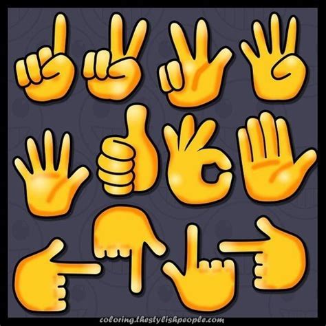 Great Fingers Clip Artwork Emoji Fingers Clipart Counting Fingers
