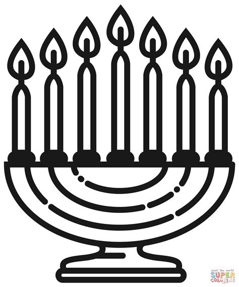 Kwanzaa Kinara coloring page | Free Printable Coloring Pages