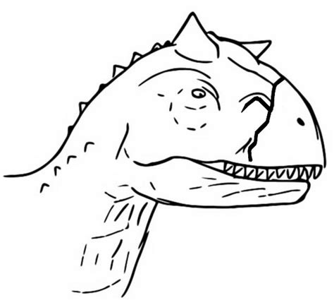 Coloring Page Jurassic World Camp Cretaceous Toro Carnotaurus 12