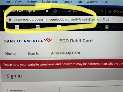 Bank Of America Edd Card Sign In : Is This New Boa Url Legit Edd