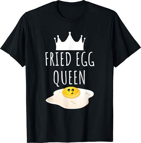 Fried Egg Queen T Shirt Clothing Shoes And Jewelry