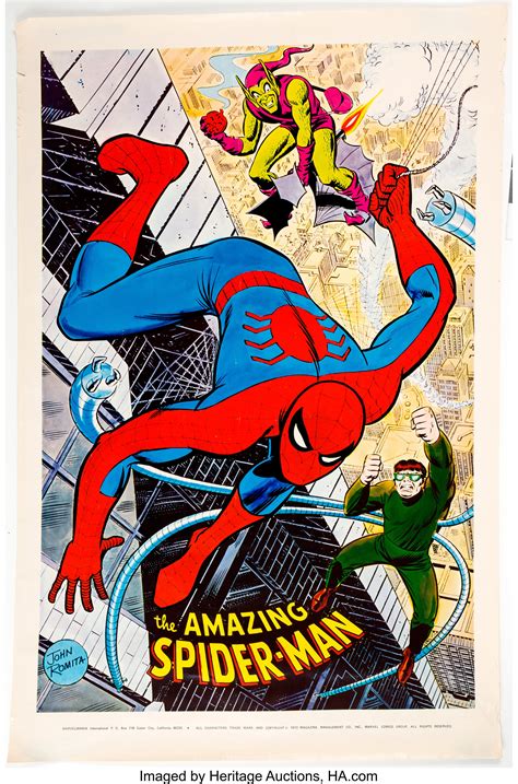 John Romita Sr The Amazing Spider Man Marvelmania Poster Marvel