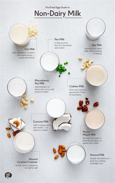 Demystifying Non Dairy Milk Infographic Scratchpad By Good Eggs