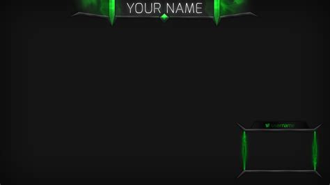Poison Cloud Green Stream Overlay Twitch Overlay