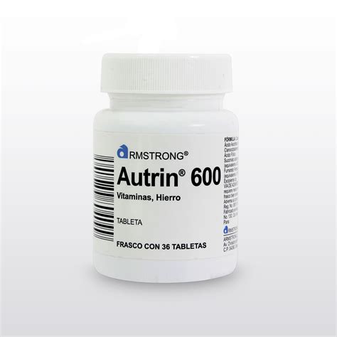 Autrin 600 C36 Tab Vitaminas Hierro Farmacia