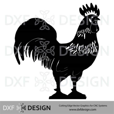 Rooster Dxf File For Cnc Plasma Cutting