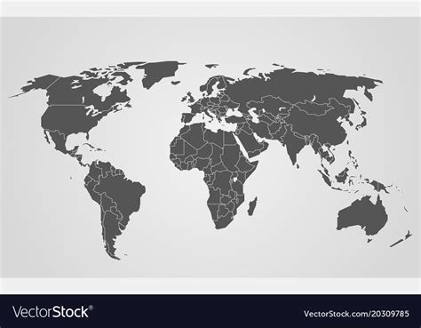 World Map Infographic Template Layered Template Vector Image