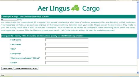 Aer Lingus Cargo Customer Survey Case Study 3r Seo Consultants Dublin