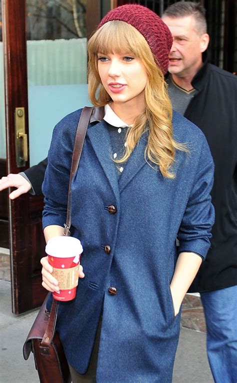 Taylor Swift From Celebs With Starbucks Holiday Red Cups E News