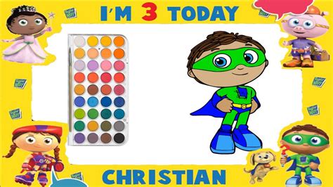 How To Draw Super Why Coloring Pages Super Why Painting Super Why