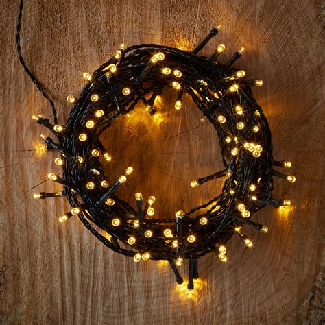Battery Operated 120 Warm White Led String Lights Departments Diy