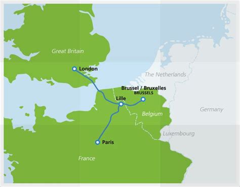 Eurostar High Speed Train Eurostar Europe Train Train Map