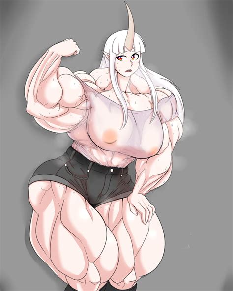 Rule 34 Biceps Big Muscles Breasts Extreme Muscles Female Flexing