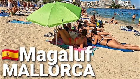🇪🇦beach Walk In Magaluf 🏖 Mallorca 🏝 4k Spain 2023 Youtube