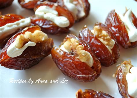 Fresh Dates Filled With Mascarpone And Walnuts 2 Sisters Recipes By