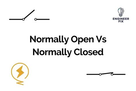 Normally Open Vs Normally Closed What Do They Mean Engineer Fix