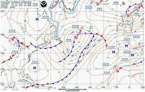 Noaa North Atlantic Mslp 500mb Wind Wave Analysis And Prognosis