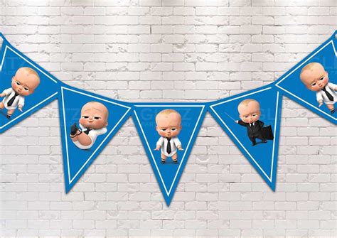 Boss Baby Flag Banner Buy Customised Theme Party Supplies And