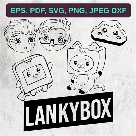 lankybox coloring pages Lankybox daypacks - klikplayer