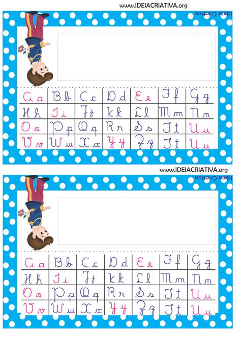 Alfabeto Bastao E Cursivo