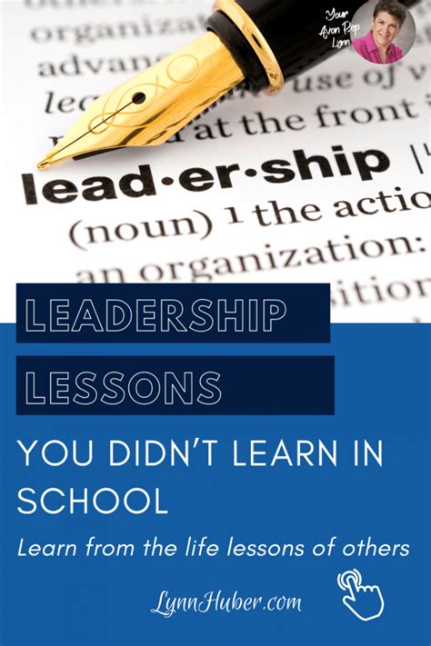Leadership Lessons You Didnt Learn In School