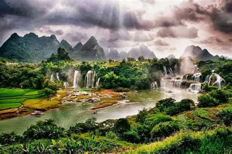Breathtaking Places In The World Ban Gioc Detian Falls Vietnam