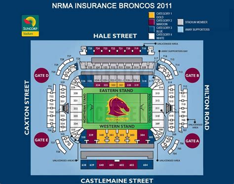 Suncorp stadium, milton, queensland, australia. 7 Photos Broncos Seating Plan Suncorp Stadium And View ...