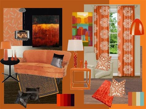 Sampleboard Orange Popular Colors Interior Home Decor