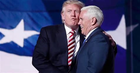 Donald Trumps ‘air Kiss With Mike Pence Awkward