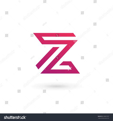 Letter Z Number 2 Logo Icon Design Template Elements Stock
