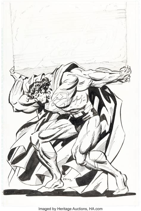 Heritage Auctions Lists More Original Supermansteel Art By Jon