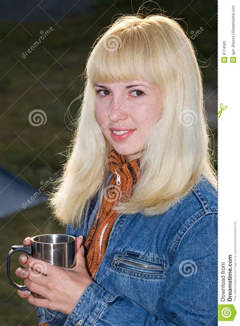 Blonde Outdoor Portrait Stock Image Image Of Female Woman