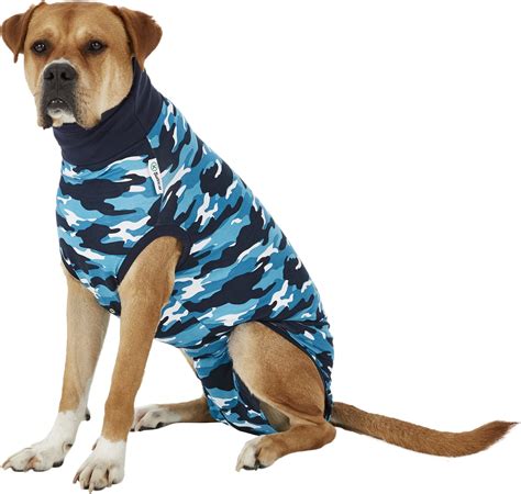 Suitical Recovery Suit For Dogs Blue Camo X Large