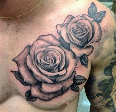 Brilliant Rose Tattoos For Men On Chest Rose Tattoos For Men Chest