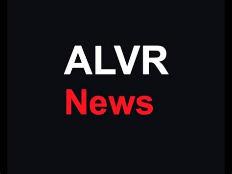 News Alvr Gets Fda Rmat Designation Youtube