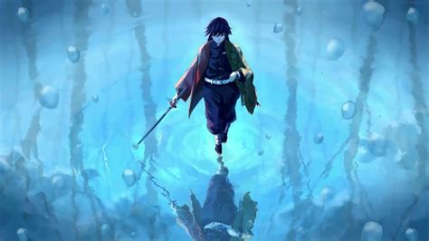 Water Hashira Giyu Tomioka 8211 Demon Slayer Anime Live Wallpaper Youtube