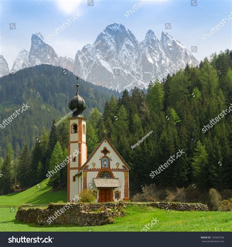 St Johann Church Santa Maddalena Val Stock Photo 125926796 Shutterstock