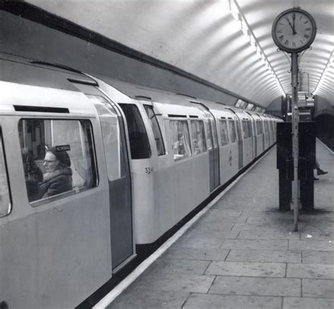 Bw Print Train Of 1972 Mkii Tube Stock At Clapham Common Station By