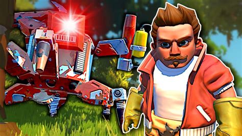 Giant Red Farmbot Battle Is Insane Scrap Mechanic Multiplayer