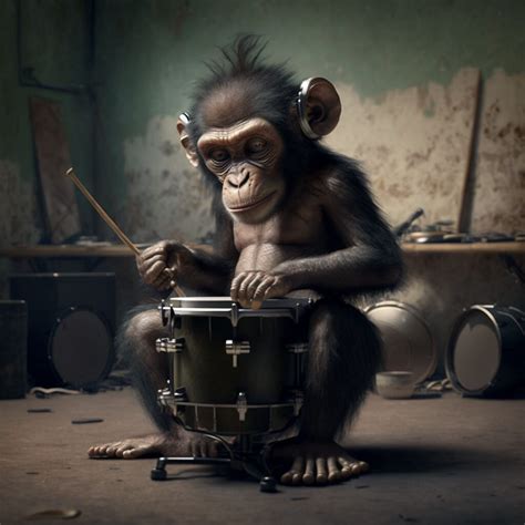 Artstation Drumming Monkey