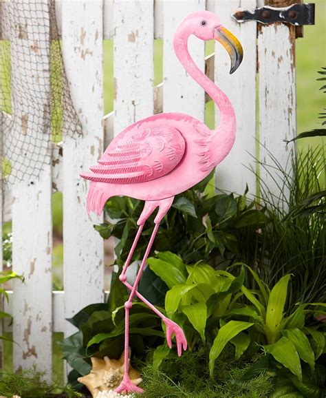 Flamingo Garden Decor Flamingo Garden Pink Flamingos Garden Art