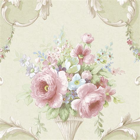 Maybe you would like to learn more about one of these? IM36421 | Green Floral Acanthus Scroll | Wallpaper Boulevard