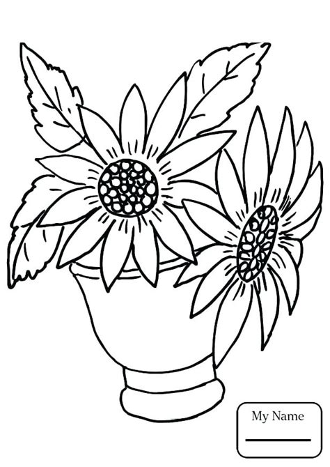 If sunflowers make you feel giddy with excitement, then you're going to absolutely adore this collection of free flower coloring pages. Sunflower Coloring Pages For Kids at GetDrawings | Free ...