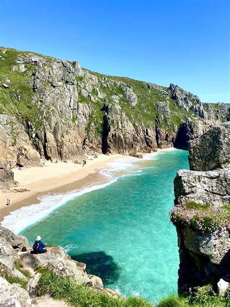 stunning pedn vounder beach near porthcurno cornwall cornwall beaches beautiful places to